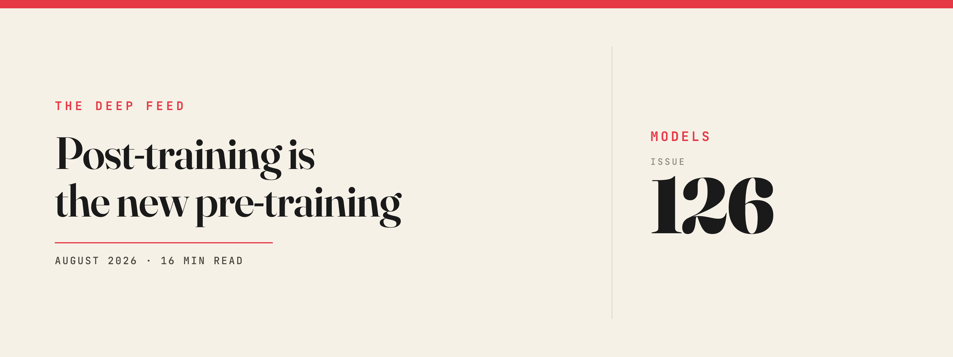 Post-training is the new pre-training