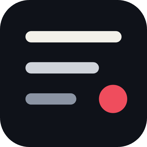 App icon — charcoal squircle