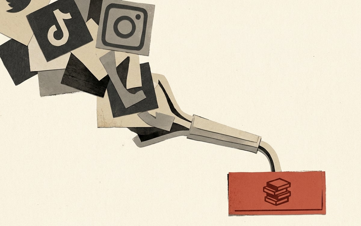 Funnel: IG and TikTok content at top narrows through DM and link-in-bio, ending at a Fanvue panel labeled $100M ARR.
