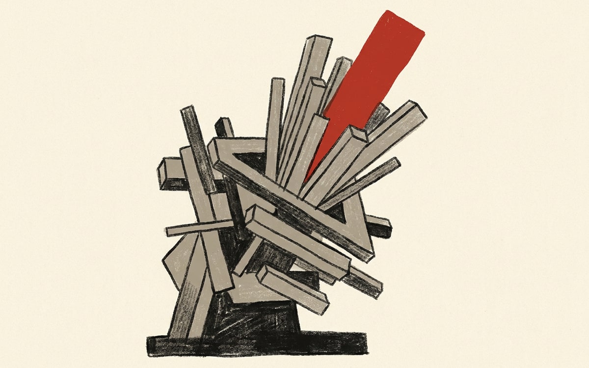 Phoenix's action prediction heads — gray bars for positive engagement (favorite, reply, repost), red bars for negative feedback (block, mute, report).