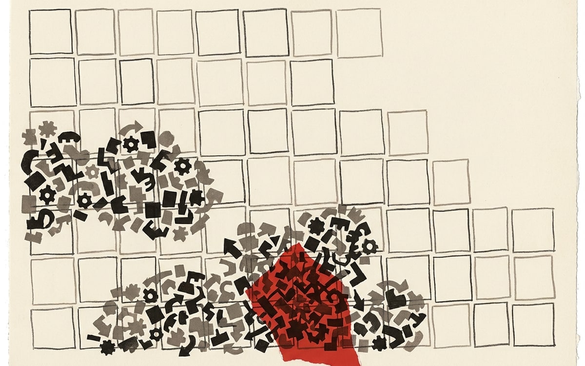 Founder density per RFS category — clustering, contested zones, and the empty squares