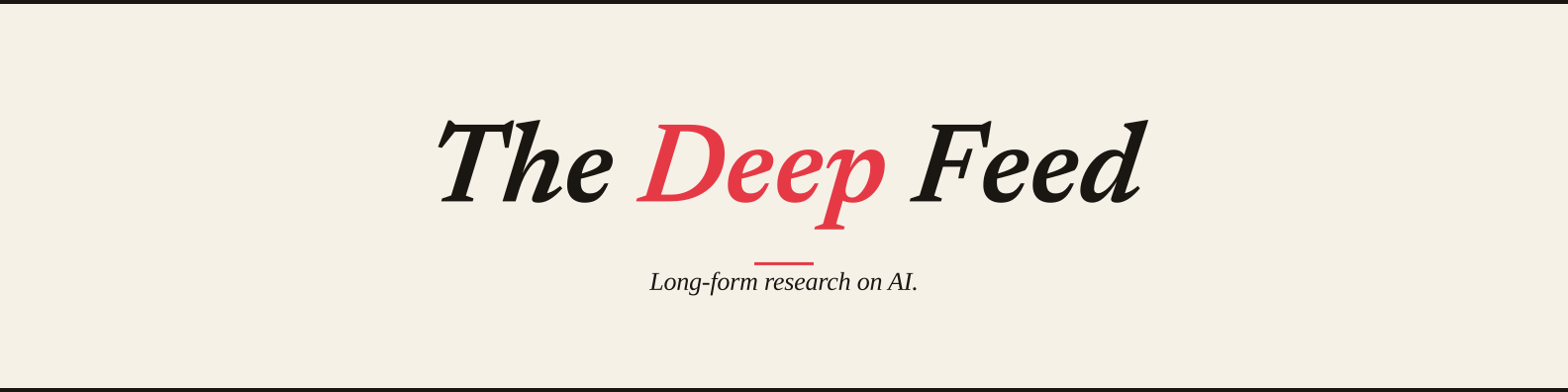 The Deep Feed LinkedIn organization cover